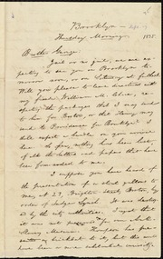 Letter to] Brother George [manuscript