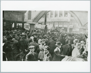 Photograph of the lynching of Allen Brooks in Dallas, Texas