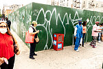 Waiting for the bus, West 145th St. at Malcolm X Blvd., Harlem