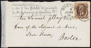 Letter from William Lloyd Garrison, Roxbury, [Mass.], to Samuel May, June 15, 1875