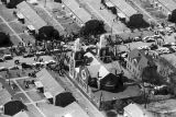 Aerial view of Brown Chapel AME Church and the George Washington Carver Homes neighborhood of Selma, Alabama.