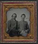 [Two unidentified soldiers in Confederate uniforms]