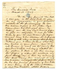 Correspondence to Governor E.M. Pease from J.A. Corker