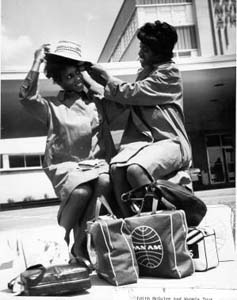 Edith McGuire and Wyomia Tyus Preparing to Travel to the 1964 Olympic Games in Toyko