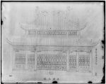 Architectural drawing of the China pavilion for the Louisiana Purchase Exposition