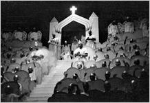 Scene from the morality play "Heaven Bound," staged by the Big Bethel African Methodist Choir, at the Atlanta Theatre (23 Exchange Place), Atlanta, Georgia, August 1937