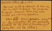 Typed transcript of letter to Anne Warren Weston] [manuscript