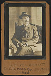 [Albert L. Bartlett, Civil War veteran, with Grand Army of the Republic insignia on his hat and medal on his jacket]