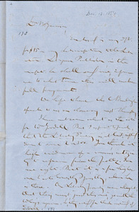 Letter from Gerrit Smith, Peterboro, [New York], to William Lloyd Garrison, 1854 Dec[ember] 18