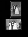 Thumbnail for Set of negatives by Clinton Wright including women and escorts at winter formal, 1966