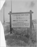 Sign for segregated Tennessee State Park