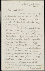 Letter from Samuel May, Boston, [Mass.], to Miss Weston, 1:30 p.m., Dec. 11, [1866?]