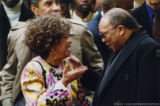 Cleo Laine and Quincy Jones talking together