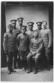 A group of secretaries ready to sail for France. Back row center: J.B. Watson.