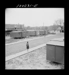 [Untitled photo, possibly related to: Arlington, Virginia. FSA (Farm Security Administration) trailer camp project for Negroes. View of the project showing expansible trailers]