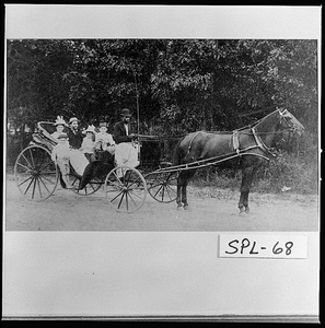 Photograph of Kelley family on a carriage ride, Griffin, Spalding County, Georgia, 1893