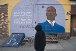 MLK Jr. mural, Avenue Laundromat, Central Ave. at Connecticut Ave. Bridgeport, 2010