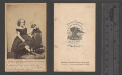 Fannie Virginia Casseopia Lawrence, a redeemed slave child, 5 years of age : redeemed in Virginia by Catherine S. Lawrence : baptized in Brooklyn, at Plymouth Church, by Henry Ward Beecher, May, 1863.