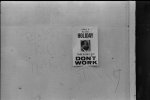 Thumbnail for ["Don't work" sign promoting a holiday to honor the anniversary of the assassination of Martin Luther King, Jr., on a shop on H Street, N.W., Washington, D.C.]