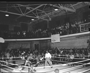 H.U. Boxing--Wrestling [from envelope; 1 of 2] [acetate film photonegative]