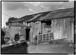 1.   October 2, 1960 NORTHWEST CORNER OF BARN (Showing Wood Frame Tack Room) - Warner Ranch, Barn-Trading Post, San Felipe Road (State Highway S2), Warner Springs, San Diego County, CA