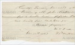 Receipt for payment from John Cocke to W. B. Drake, December 22, 1867