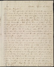 Letter to] Dear bro[ther] Wright [manuscript