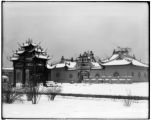 China's pavilion seen in the snow