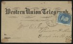 [Western Union telegraph envelope]