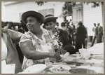 Yanceyville (vicinity), N.C. An outdoor picnic being held during the noon intermission of a meeting of ministers and deacons of the Negro church