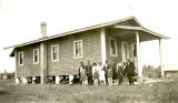 Group Portrait of Congregation, Our Lady of Sorrow Mission, Little Chastang, Alabama, 1928