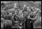 [Civil rights leaders talk with reporters after meeting with President John F. Kennedy after the March on Washington, D.C.]