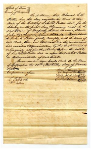 Deed for purchase of slaves