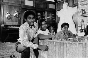 Charley Pride with his children