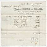 Receipt for payment from John Cocke to Charles A. Sheldon, Greensboro, Alabama, January 7, 1860