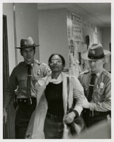 Black student protest in Wilbur Cross Library