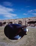 One of two 50,000-pound Rodman guns remaining as exhibits at Fort Sumter, Charleston, South Carolina