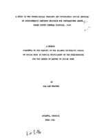 A study of the psycho-social problems and psychiatric social services of schizophrenic patients eligible for convalescent leave Wayne County General Hospital, 1949, 1951