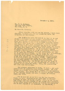 Letter from W. E. B. Du Bois to E. R. Mathews