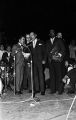 Sammy Davis Jr., Harry Belafonte, Billy Eckstine, and Nipsey Russell performing at the "Stars for Freedom" rally at the City of St. Jude in Montgomery, Alabama, the night before the end of the Selma to Montgomery March.