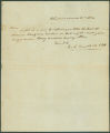 Letter to James Dellet, informing him that his slave Barry had escaped with others the previous night.