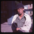 Watch cap man in the courtyard, Pike Place Market, circa 1967