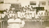 Children of servicemen and defense workers at the African American USO club in Montgomery, Alabama.