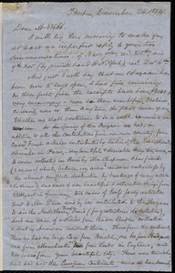 Letter from Samuel May, Boston, to Richard Davis Webb, December 26, 1854