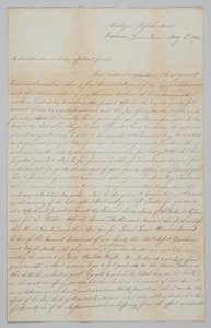 Letter to Mrs. Mary Denham from Joseph May