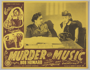 Lobby card for the film Murder with Music