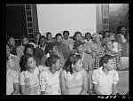 [Untitled photo, possibly related to: Union Point, Greene County, Georgia. Community sing at the Negro church]