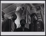 [Stokely Carmichael, LeRoi Jones, and H. Rap Brown in Michaux's [i.e. Micheaux's ] Bookstore, Harlem, New York]