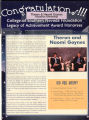 Newsletter clipping honoring College of Southern Nevada Foundation Legacy of Achievement Award Honoree Theron Goynes, circa 2010