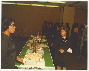 Photograph of African American women at a banquet, 1960-1980